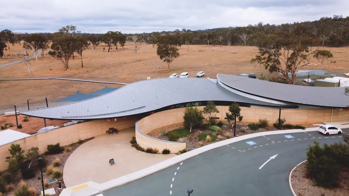 Conservation work taking place at the Mulligans Flat Woodland Sanctuary in Canberra