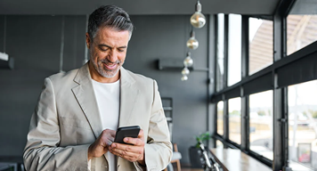 man on mobile phone